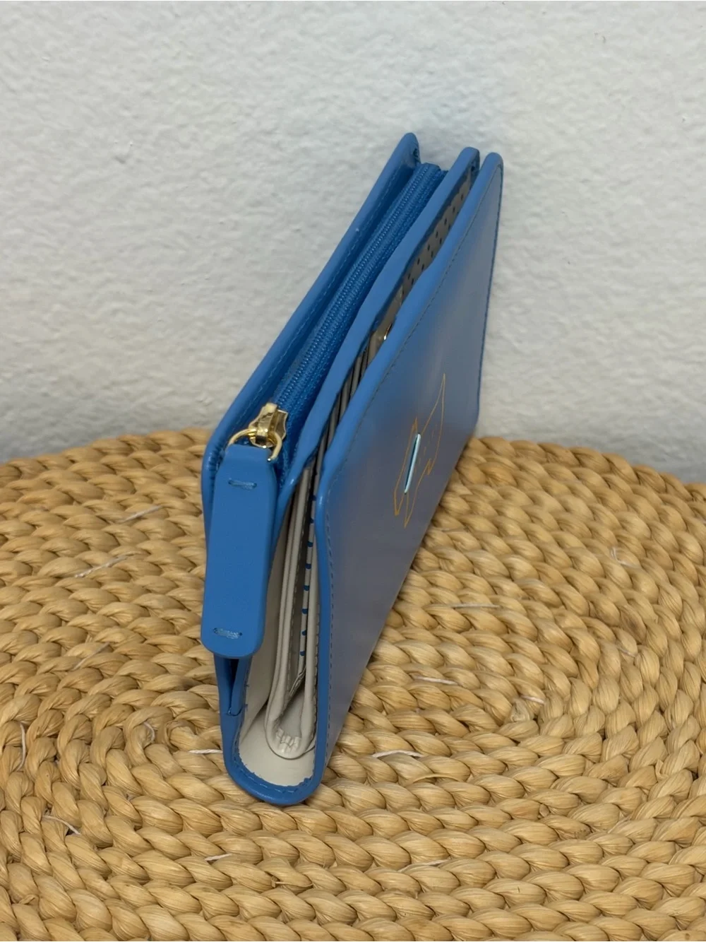 Radley London Heritage Dog Scottie Blue  Snap Closure Small Wallet - Like New